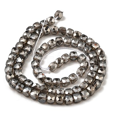 Electroplate Transparent Glass Beads Strands GLAA-C029-03A-05-1
