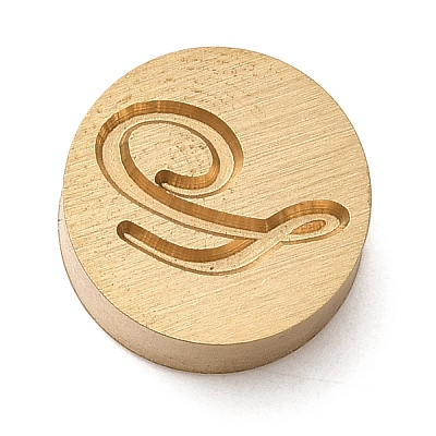 Golden Tone Brass Letter Stamps LS-KK-R005-01Q-1