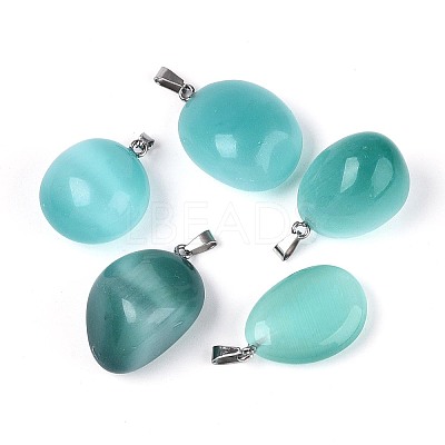 Cat Eye Pendants G-N360-07P-06-1