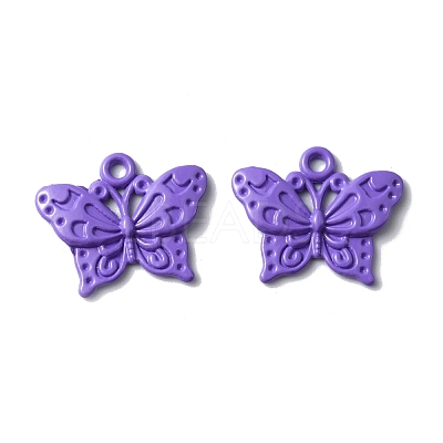 Baking Paint Alloy Pendants FIND-TAC0011-82F-1