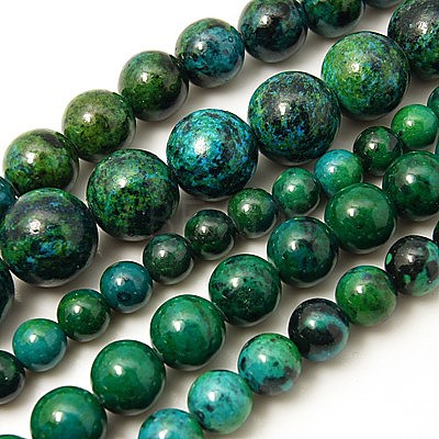 Synthetic Chrysocolla Beads Strands G-L529-B01-10mm-1