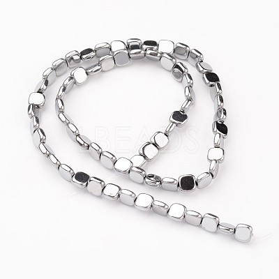 Electroplate Non-magnetic Synthetic Hematite Beads Strands G-I175-30D-1