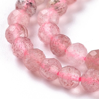 Natural Strawberry Quartz Beads Strands G-I206-26-4mm-1