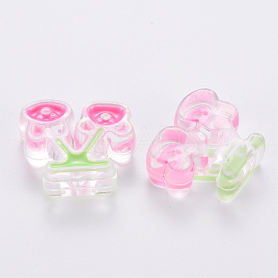 Transparent Acrylic Beads X-MACR-S374-04A-01-1
