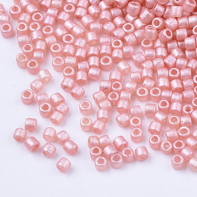 Pearlized Cylinder Seed Beads SEED-Q036-02A-E08-1