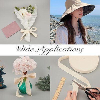Cotton Cotton Twill Tape Ribbons OCOR-WH0057-30F-03-1