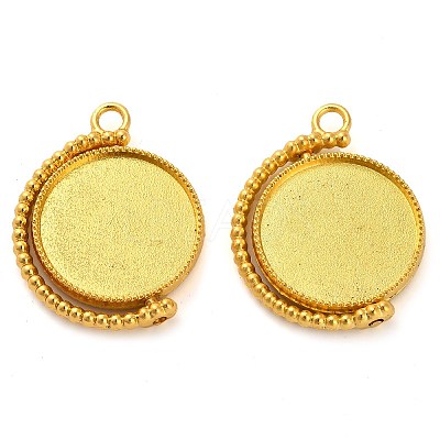 Zinc Alloy Pendant Cabochon Settings FIND-NH0001-13A-G-1