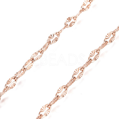 Ion Plating(IP) 304 Stainless Steel Textured Dapped Chains CHS-D004-02RG-1