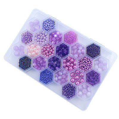 DIY 24 Style Acrylic & Resin Beads Jewelry Making Finding Kit DIY-NB0012-01E-1