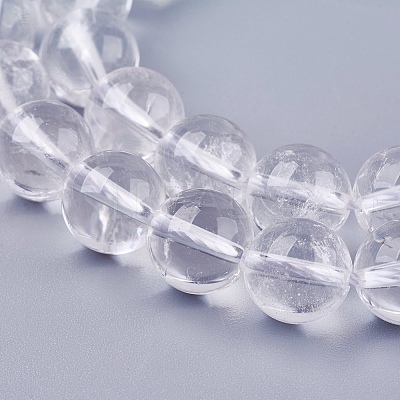 Natural Quartz Crystal Beads Strands G-R193-05-10mm-1