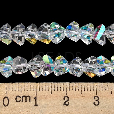 Electroplate Glass Beads Strands EGLA-C003-03-1