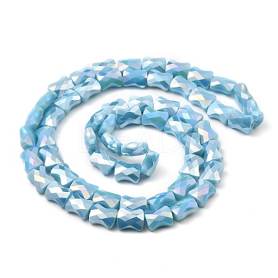 AB Color Plate Glass Beads Strands EGLA-P051-06A-B07-1