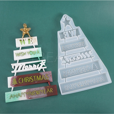 Christmas DIY Pendant Silicone Molds DIY-D049-06-1