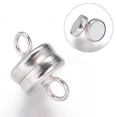 Brass Magnetic Clasps with Loops KK-P114-07P-1