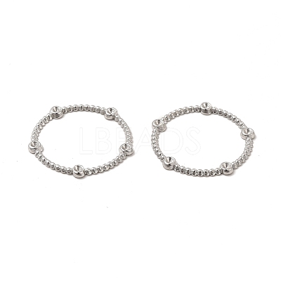 Tarnish Resistant 304 Stainless Steel Linking Ring Rhinestone Settings STAS-I671-20P-1