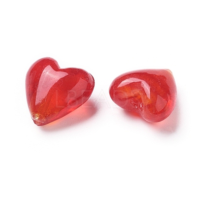 Handmade Golden Foil Glass Beads X-FOIL-R050-20x13mm-1-1