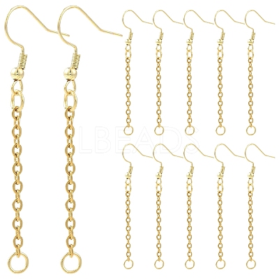 304 Stainless Steel Earring Hook EJEW-YW00016-02-1
