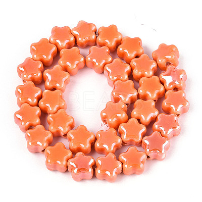 Handmade Porcelain Bead Strands PORC-N011-04F-1