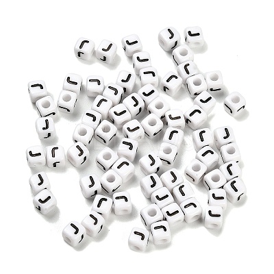 Opaque Acrylic Beads OACR-S076-01J-1