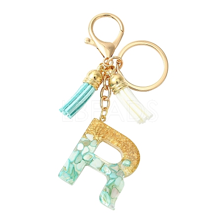Transparent Epoxy Resin Pendant Keychains KEYC-FS00022-18-1