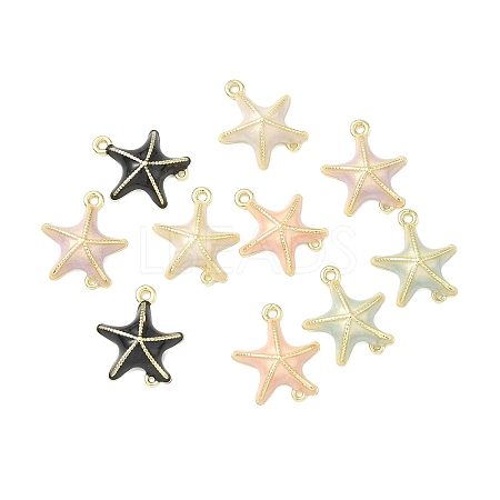 Alloy Enamel Connector Charms ENAM-G232-02G-1