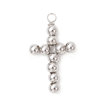 Brass Beaded Pendants PALLOY-JF04054-02-1