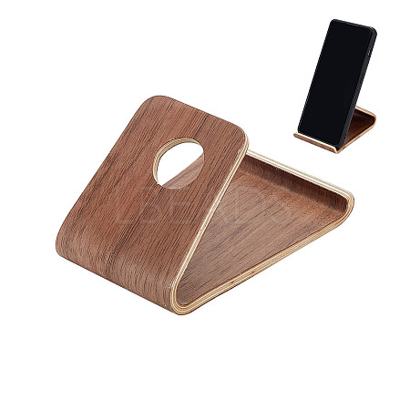 Wooden Mobile Phone Holders AJEW-WH0270-142B-1