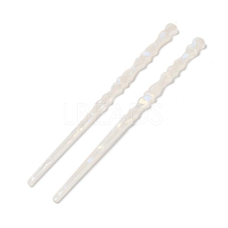 Opaque Acrylic Hair Sticks OHAR-C011-02C-1