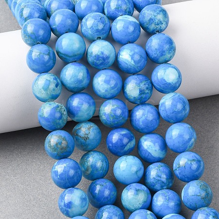 Natural Howlite Beads Strands G-H343-D06-12mm-B-1