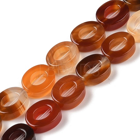 Natural Red Agate Beads Strands G-M439-A04-01-1