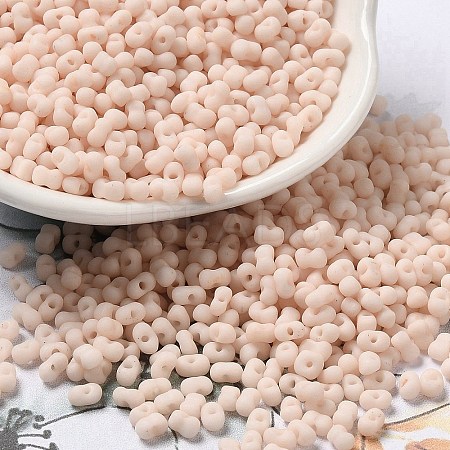 Glass Frosted Seed Beads SEED-K009-05B-07-1