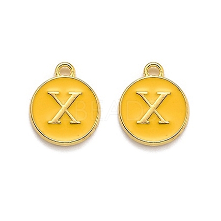 Golden Plated Alloy Enamel Charms LS-ENAM-Q437-13X-1