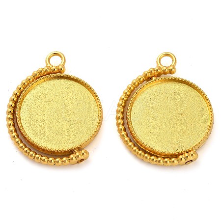 Zinc Alloy Pendant Cabochon Settings FIND-NH0001-13A-G-1
