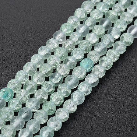 Crackle Glass Beads Strands X-GLAA-S192-D-006E-1