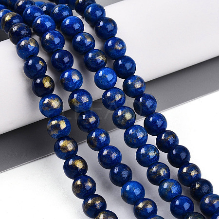 Natural Mashan Jade Beads Strands G-A255-A01-02L-1