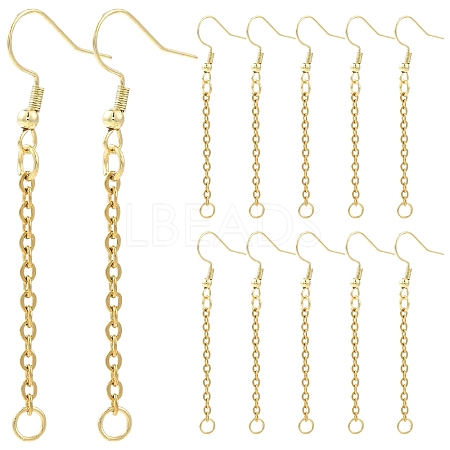 304 Stainless Steel Earring Hook EJEW-YW00016-02-1
