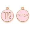 Alloy Enamel Pendants X-ENAM-S124-01A-09B-1