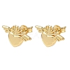 Brass Stud Earrings KK-CBA30C7-07G-4