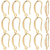 20Pcs Brass Earring Hooks KK-BBC0024-44-7
