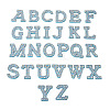 Alphabet Resin Rhinestone Patches DIY-TAC0005-45F-1