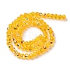 AB Color Plated Transparent Electroplate Beads Strands EGLA-H104-06E-2