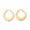 Oval Rack Plating Brass Hoop Earrings for Women EJEW-H091-18G-1