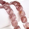 Natural Strawberry Quartz Beads Strands G-T138-153-1