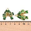 Brass Cloisonne Pendants KK-P251-A01-G-06-3