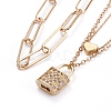 Double Layer Necklaces & Chain Necklaces Sets NJEW-JN02753-2