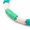 Handmade Polymer Clay Heishi Beaded Stretch Bracelets BJEW-JB06144-02-3