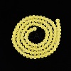 Transparent Glass Beads Strands EGLA-A044-T4mm-MD29-4