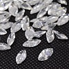 Cubic Zirconia Pointed Back Cabochons ZIRC-M003-7x3.5mm-007-1