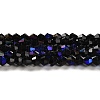 Opaque Solid Color Electroplate Glass Beads Strands LS-EGLA-A039-P2mm-L17-1