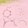 Heart 304 Stainless Steel Cabochon Setting Bracelets BJEW-AB00011-5